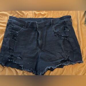 American Eagle Black Denim Shorts